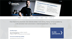Desktop Screenshot of aardal.as
